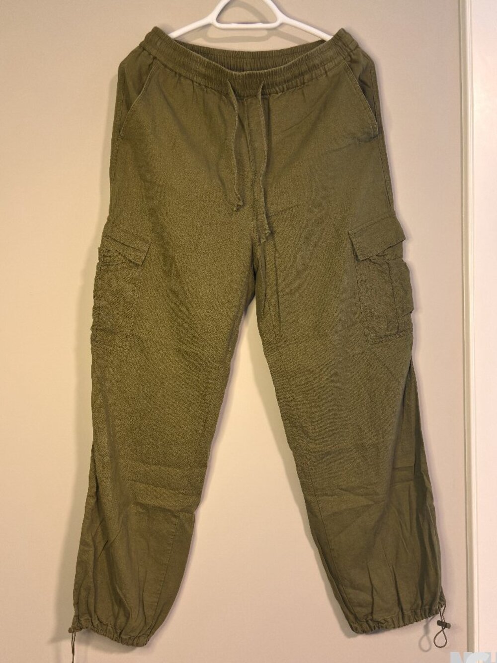 Love Tree Carpenter Joggers Drawcord Ties, Elasticized Waist And Cuffs